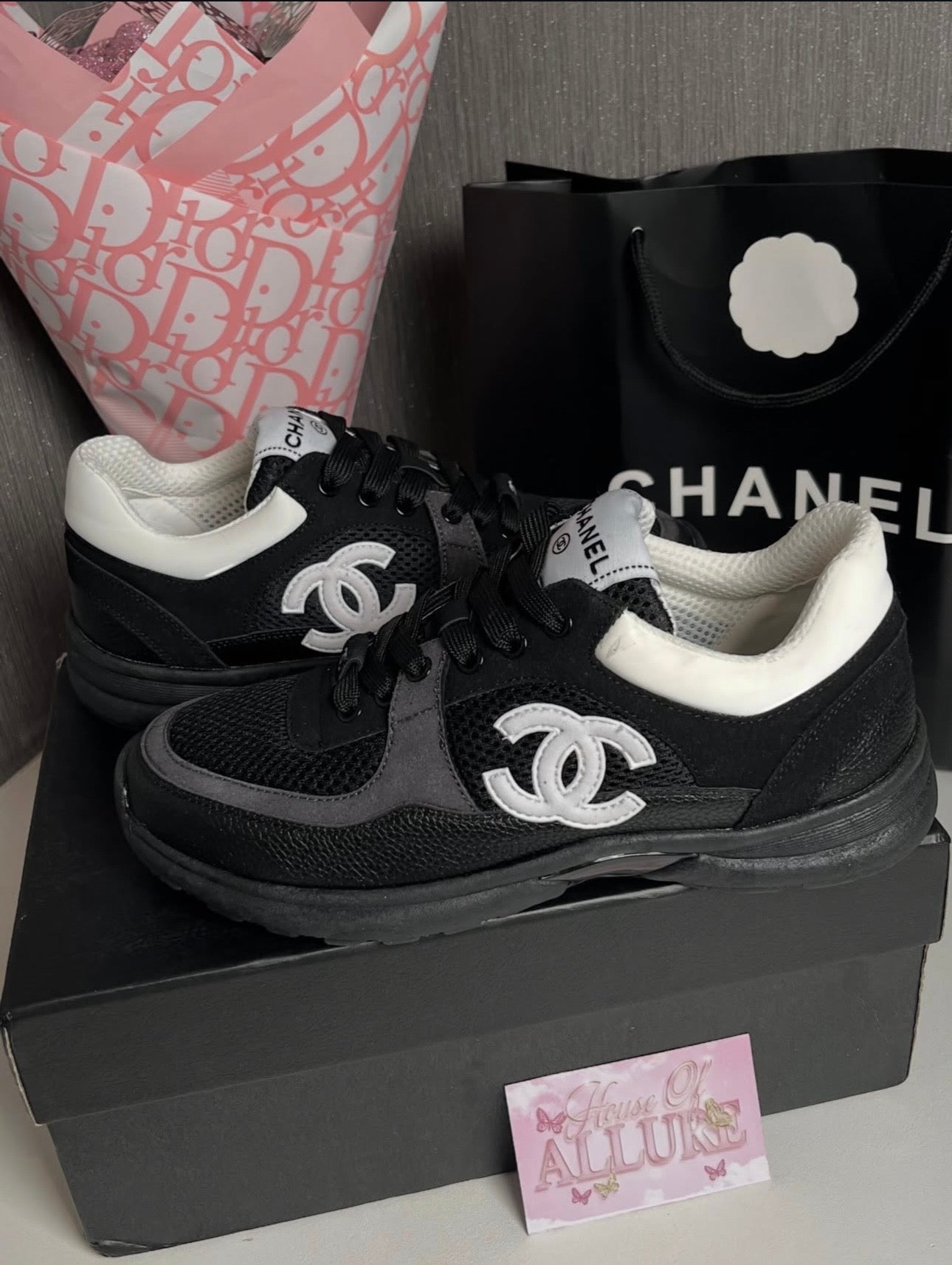 Black and White CC Trainers (PRE ORDER)