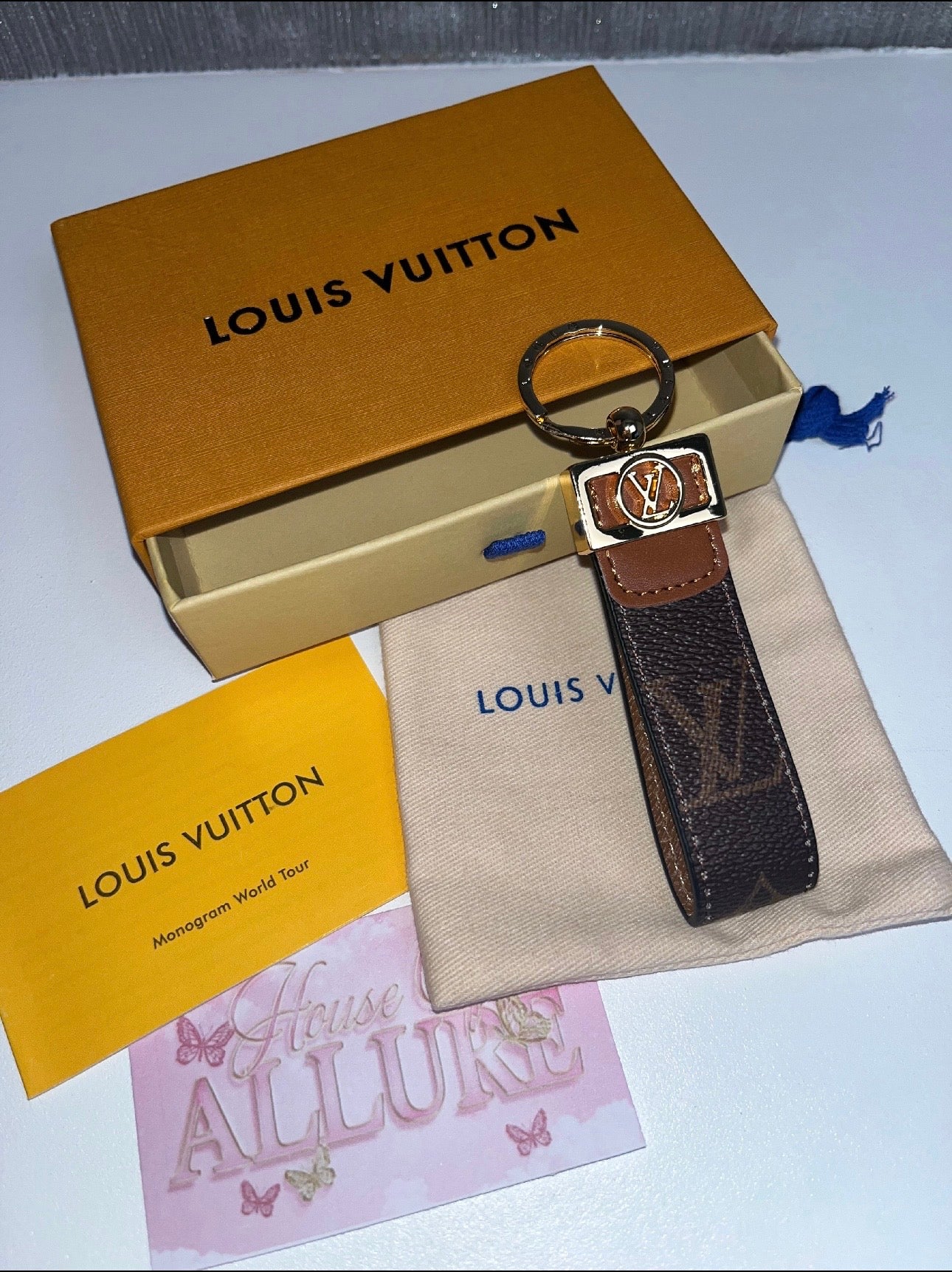 Brown L Keyring (IN STOCK)