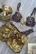 ‘LOVISA’ Leopard Print Bikini With Skirt (PRE ORDER)