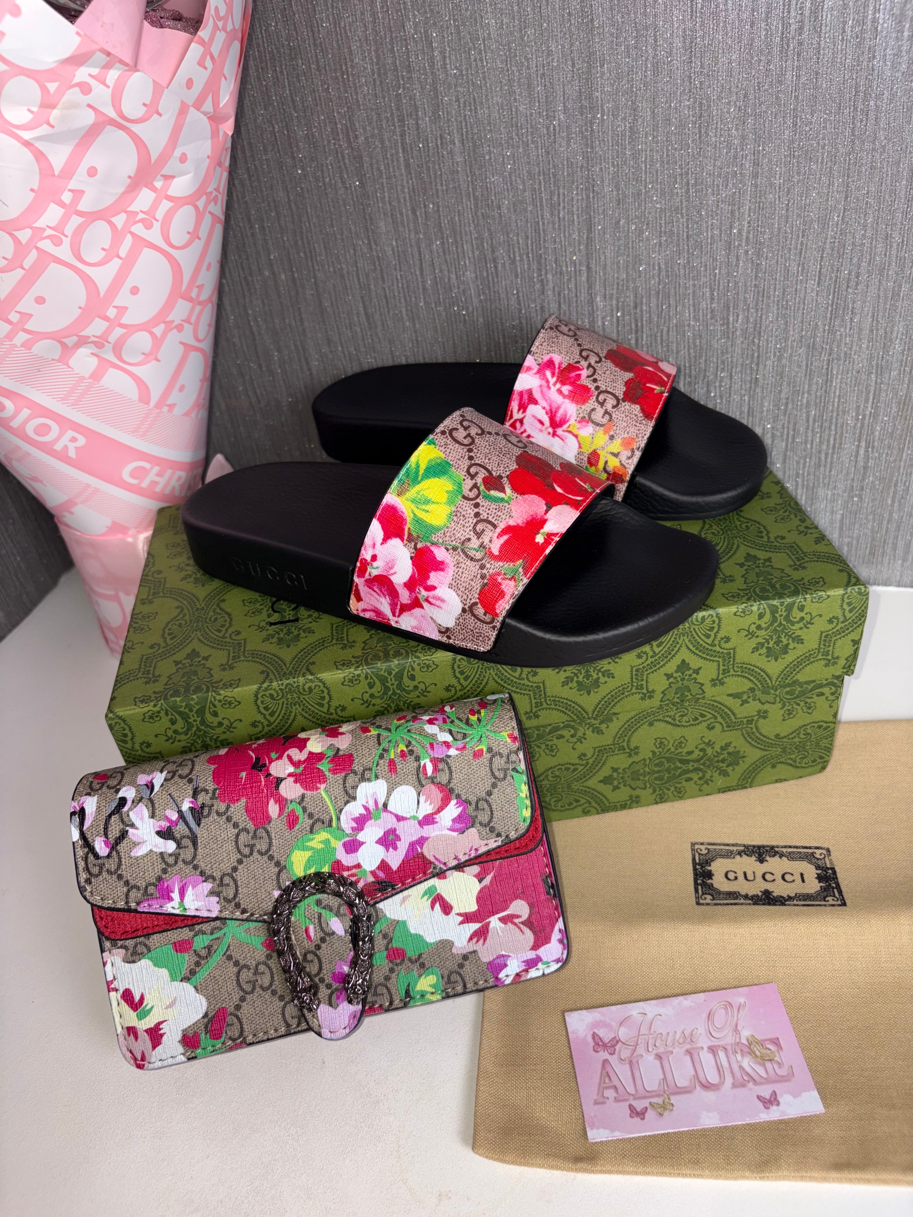 Pink GG Flower Crossbody Bag (PRE ORDER)