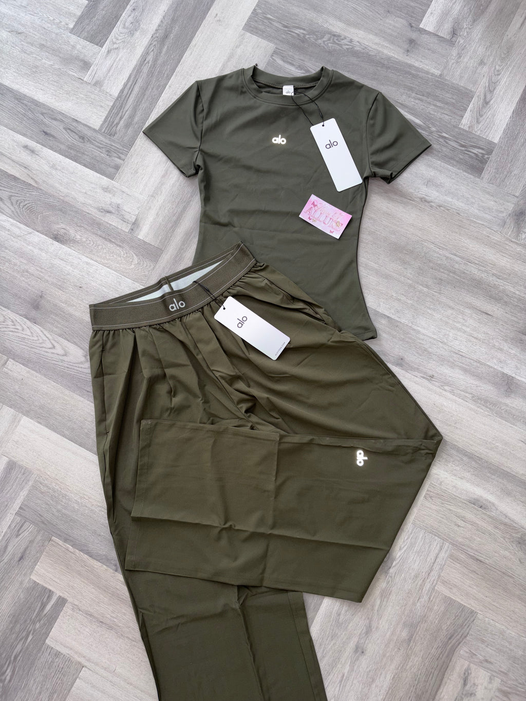 Khaki A Trouser Set (PRE ORDER)