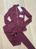 Dark Berry LULU Leggings Set (PRE ORDER)