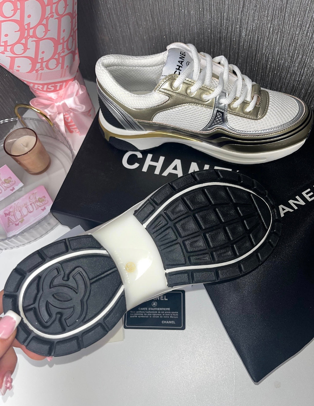 Gold CC Runner Trainers (PRE ORDER)