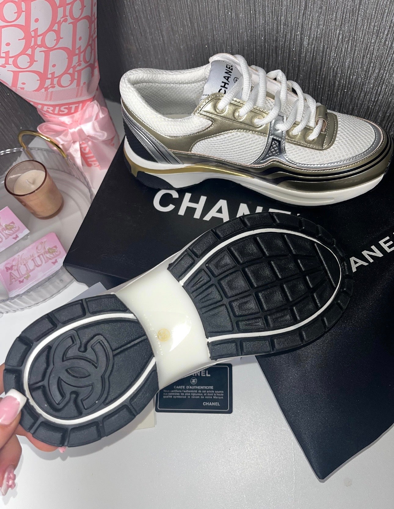 Gold CC Runner Trainers (PRE ORDER)