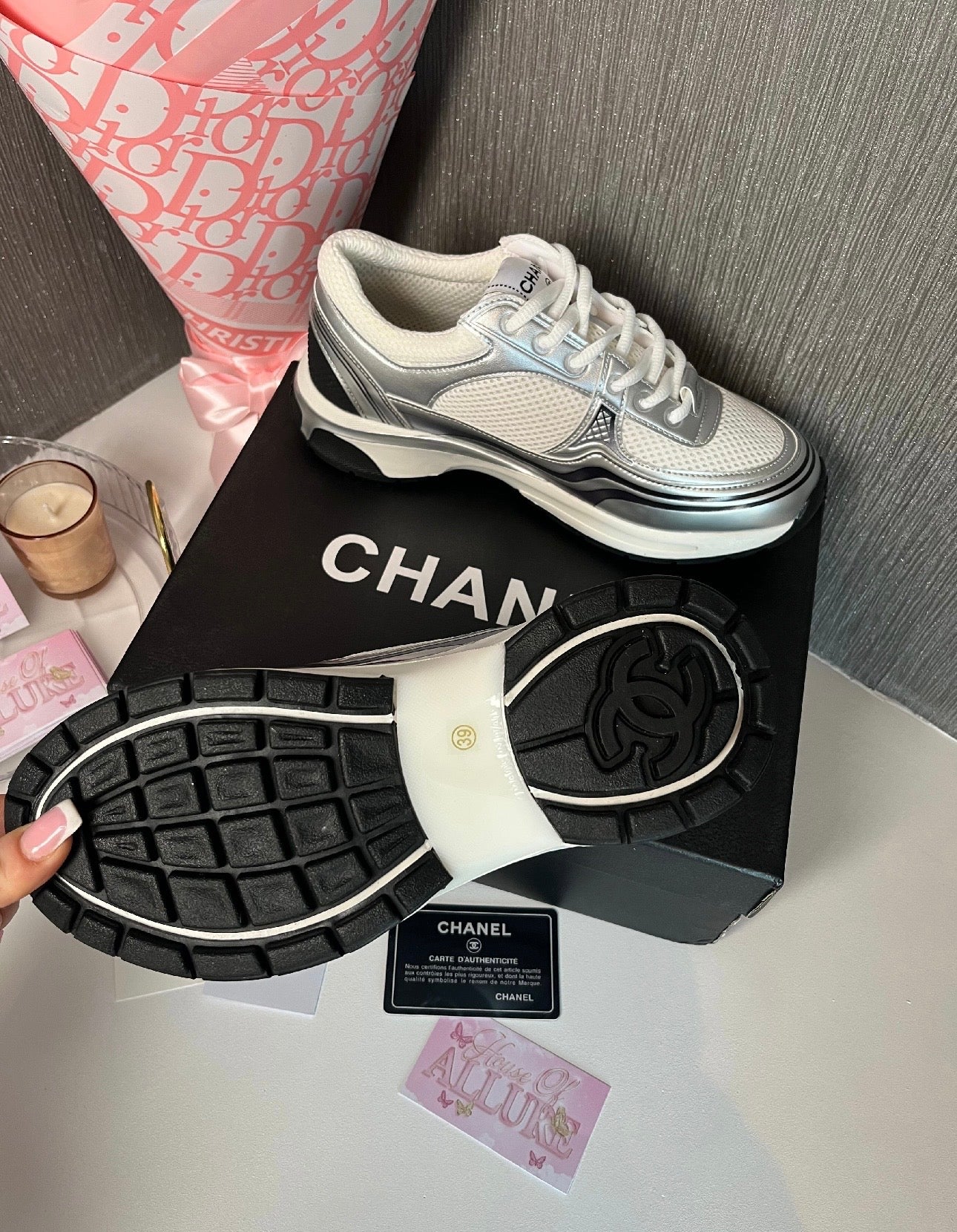 Silver CC Runner Trainers (PRE ORDER)