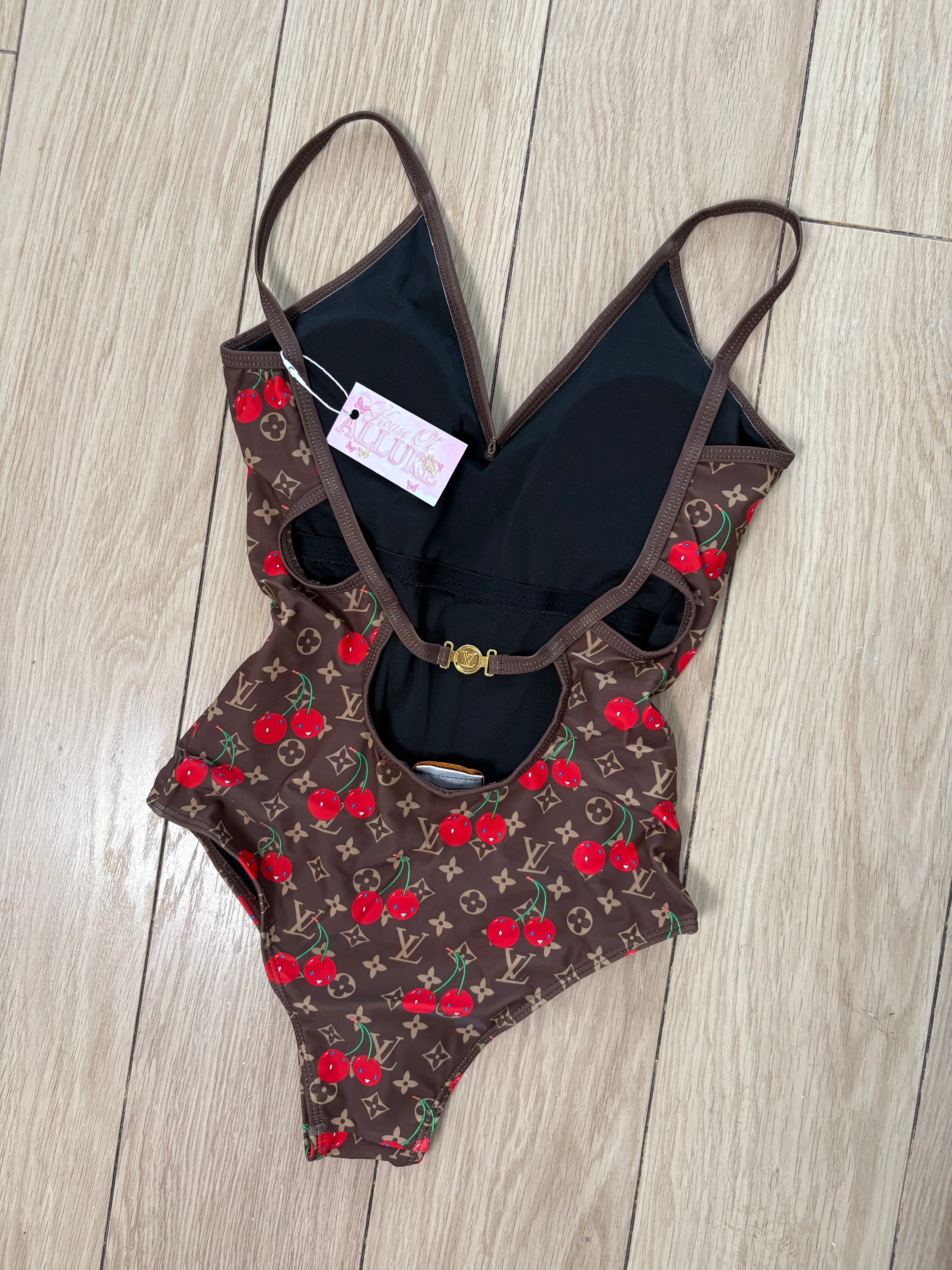 Brown Cherry Swimsuit (PRE ORDER)