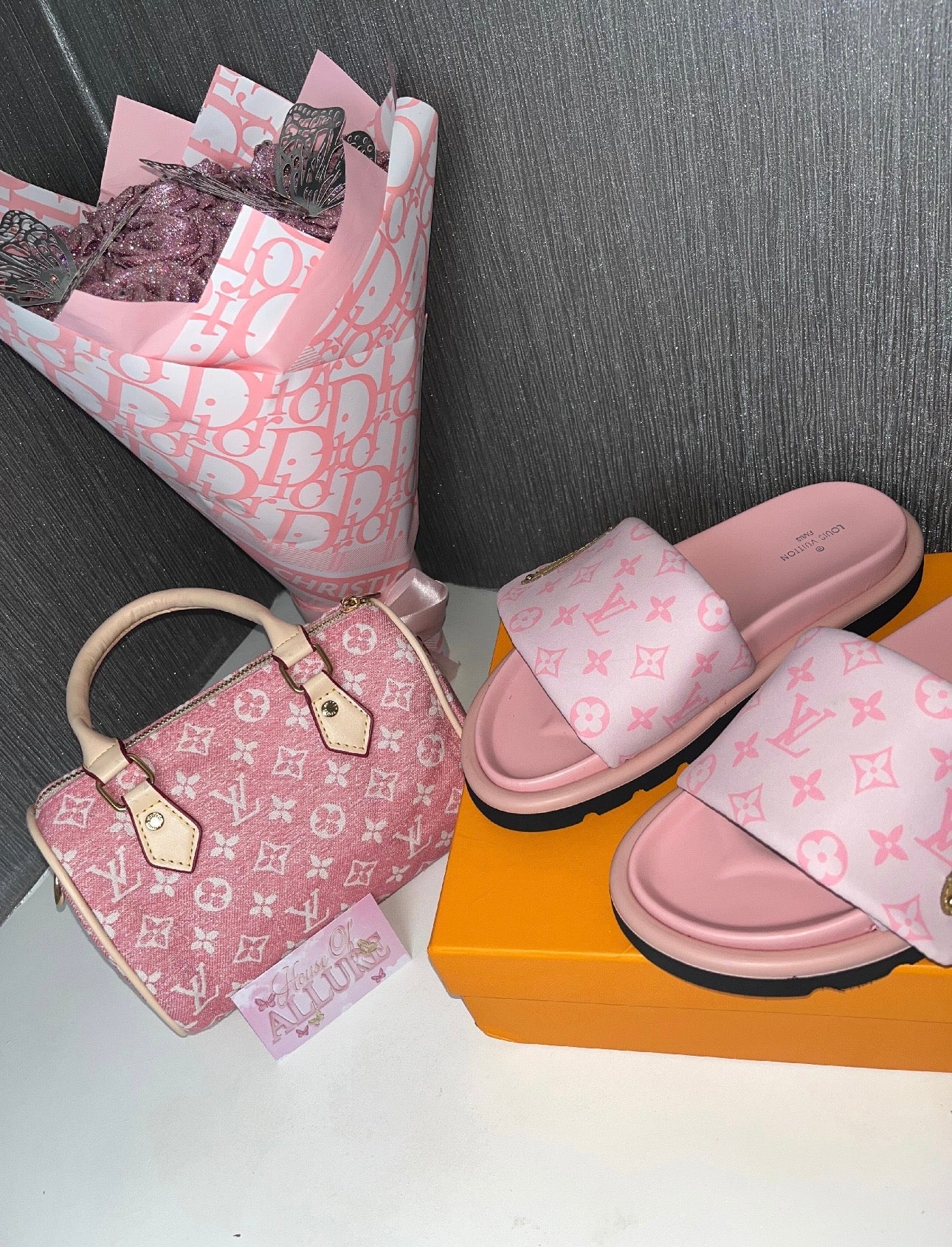 Pink Denim Speedy Bag 20cm (PRE ORDER)