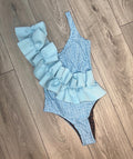 Blue Ruffle FF Swimsuit (PRE ORDER)