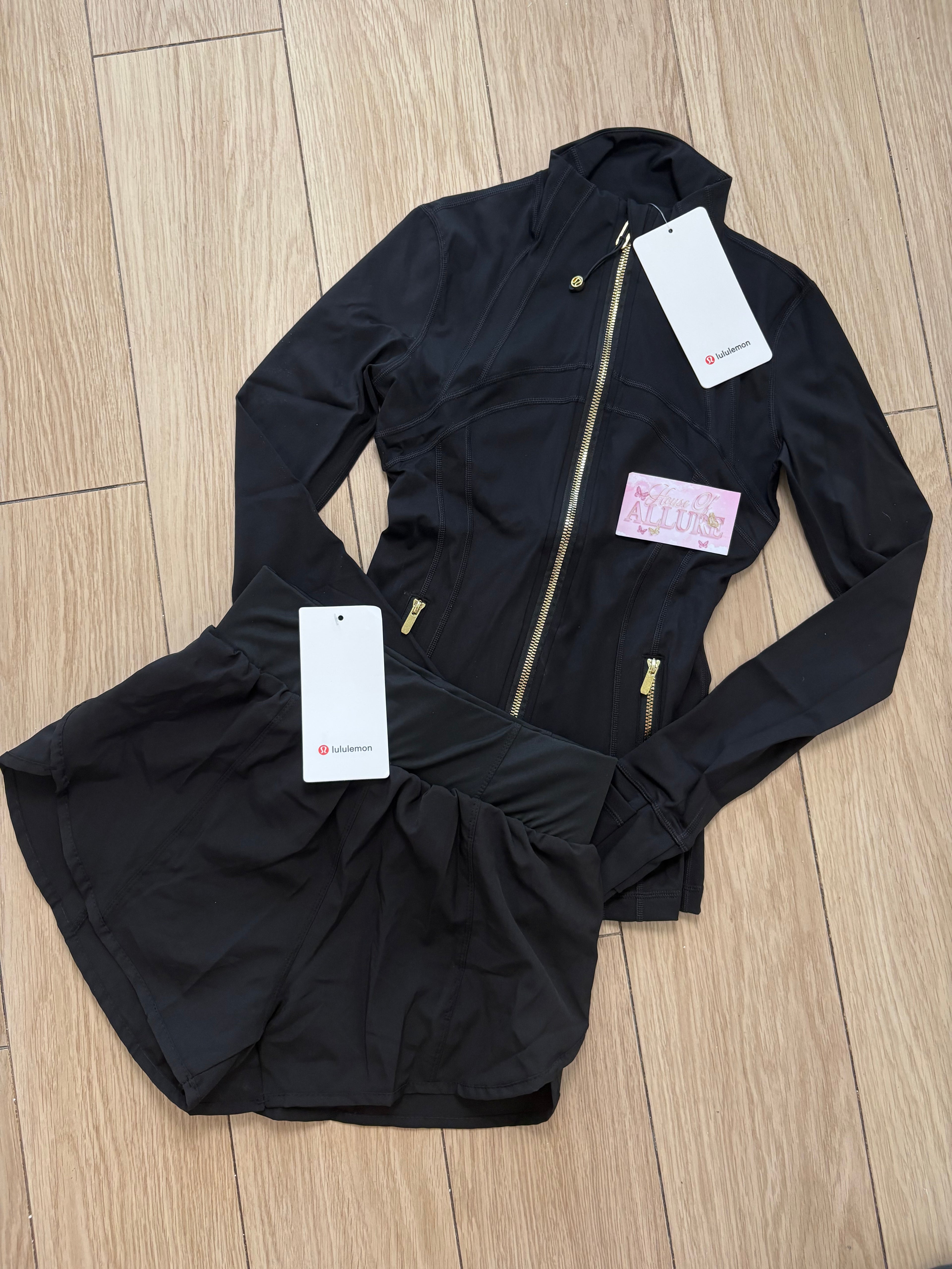 Black LULU Shorts Set (PRE ORDER)
