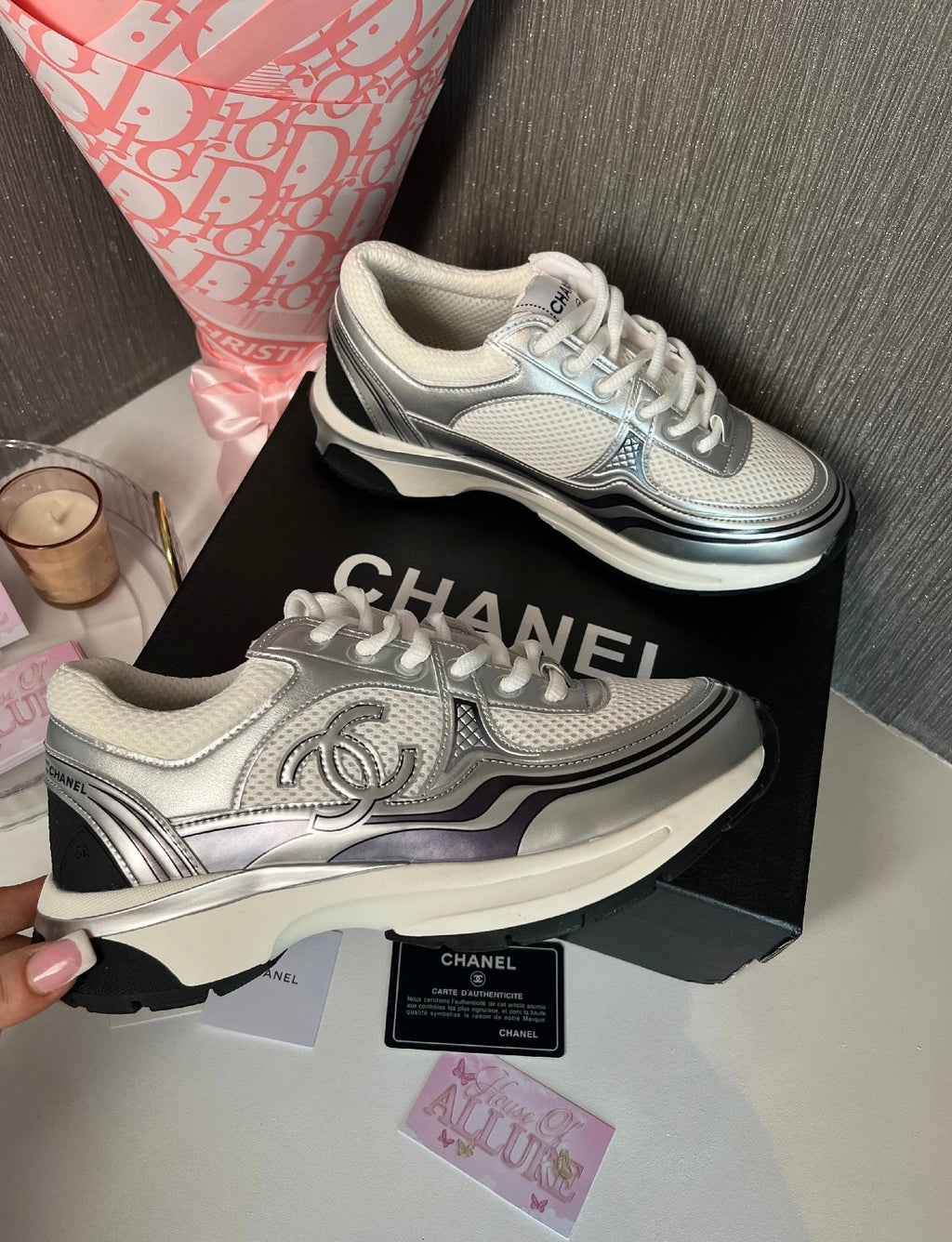 Silver CC Runner Trainers (PRE ORDER)