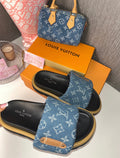 Blue Denim Pillow Slides (PRE ORDER)