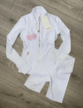 White and Gold LULU Shorts Set (PRE ORDER)