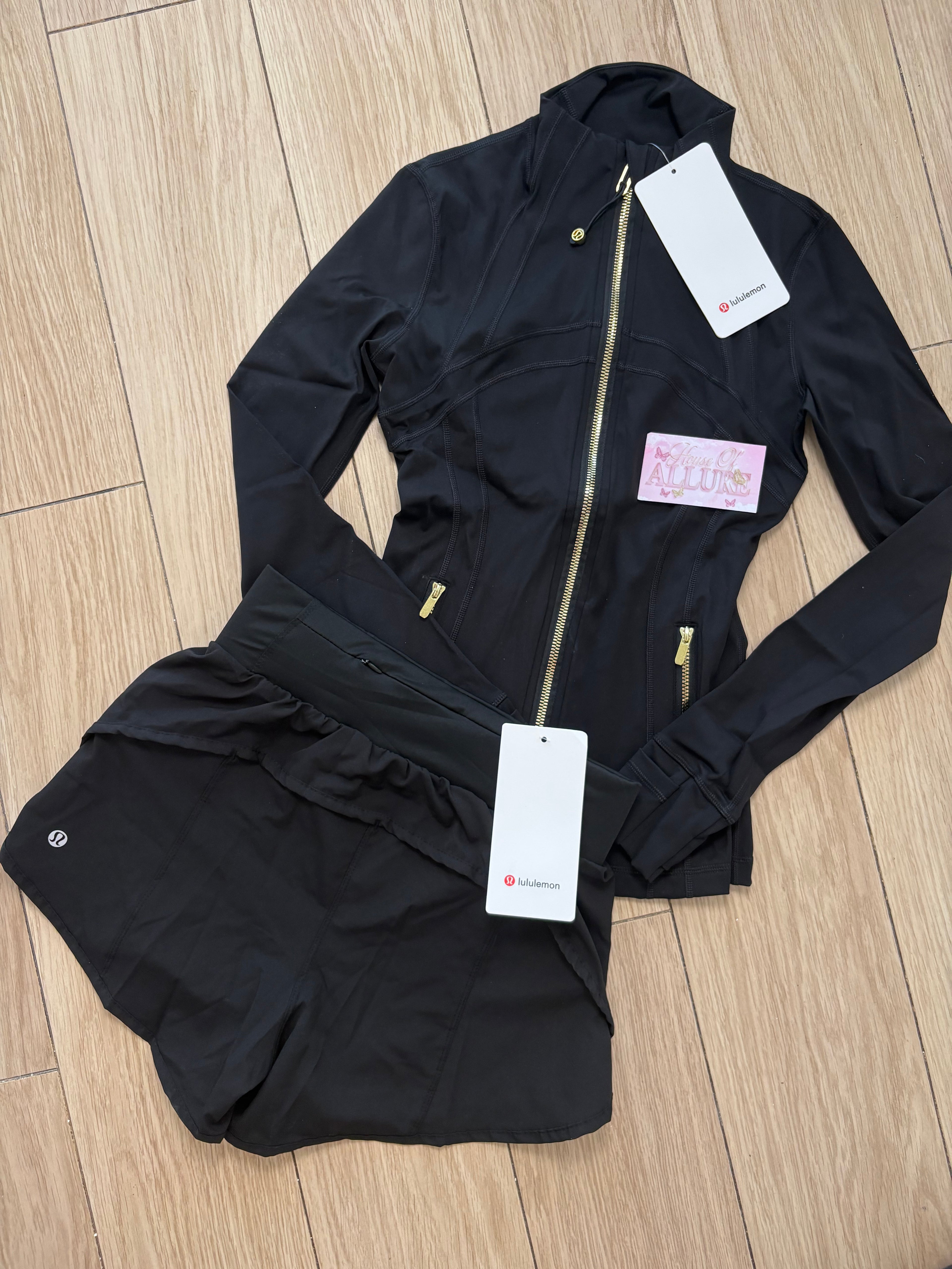 Black LULU Shorts Set (PRE ORDER)