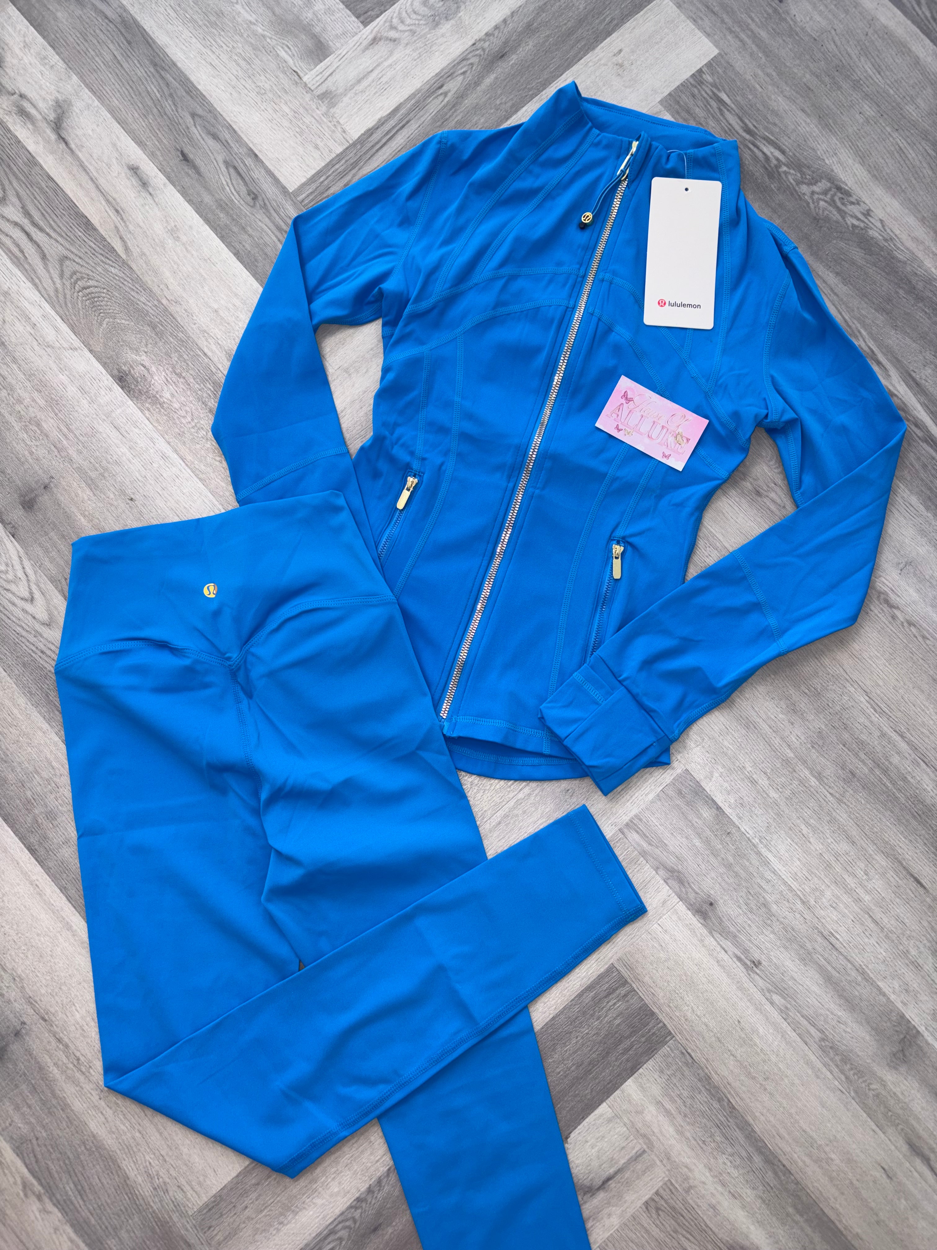 Blue LULU Gold Leggings Set (PRE ORDER)