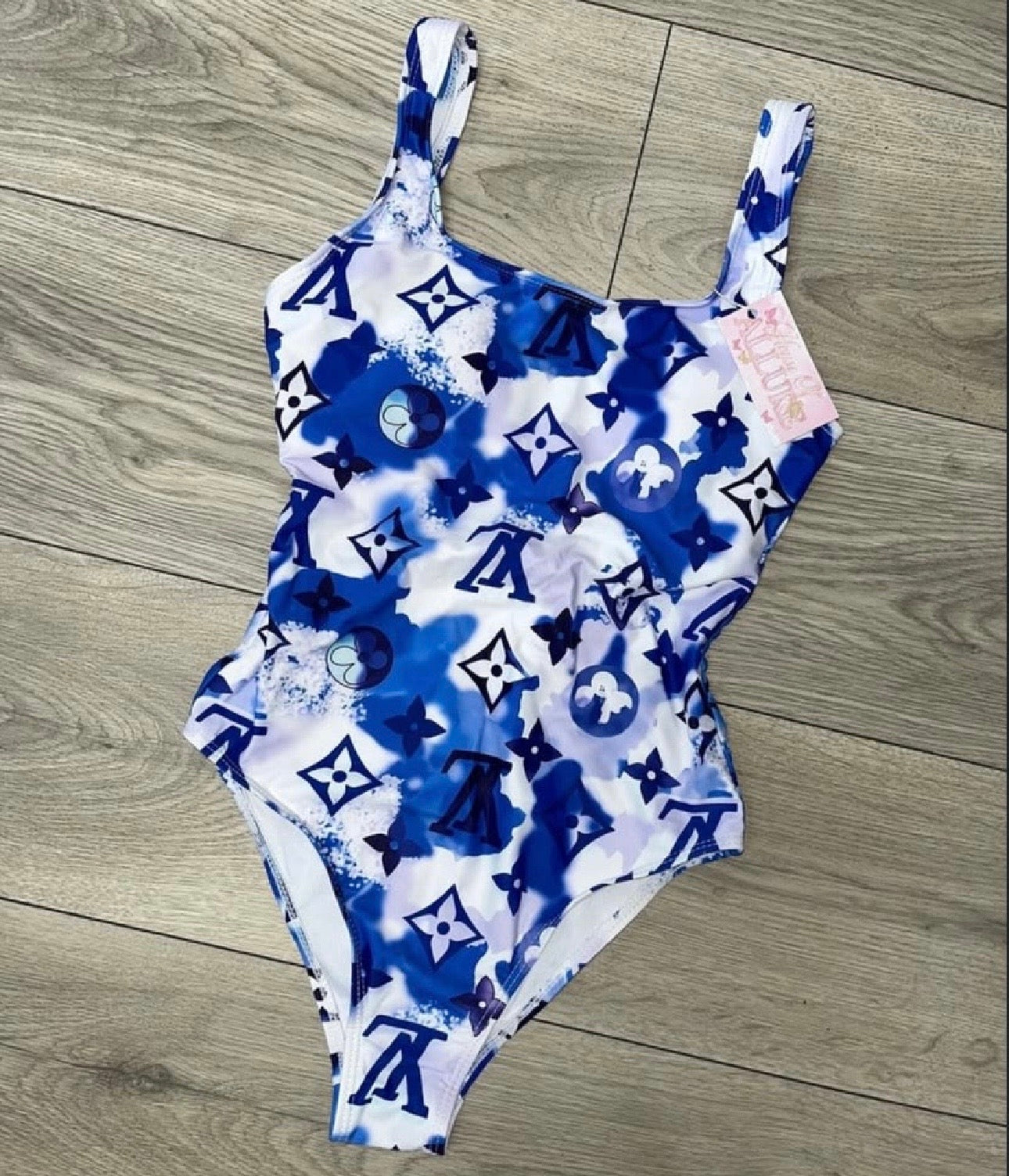 Blue and White Swimsuit (PRE ORDER)