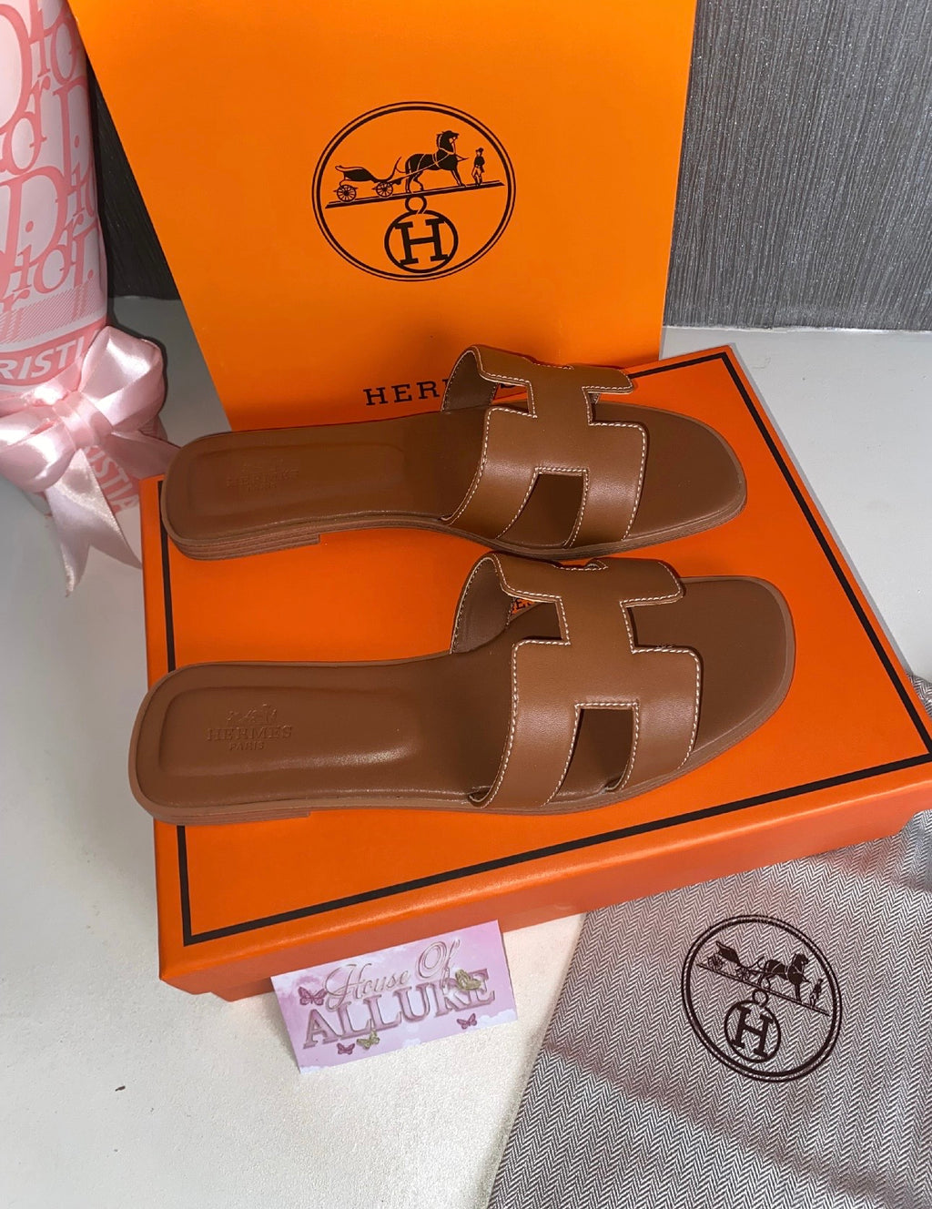 Brown H Slides (PRE ORDER)