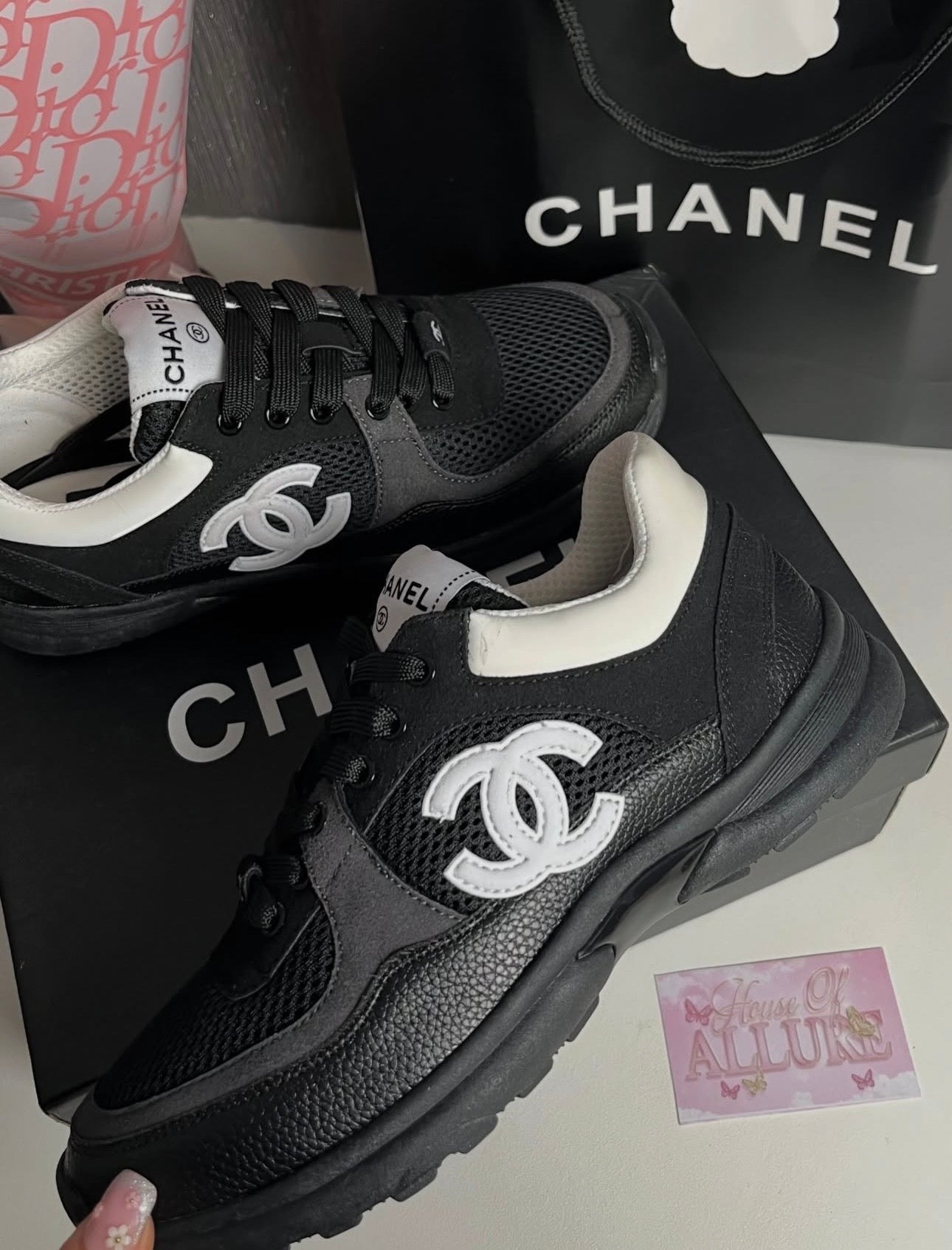 Black and White CC Trainers (PRE ORDER)