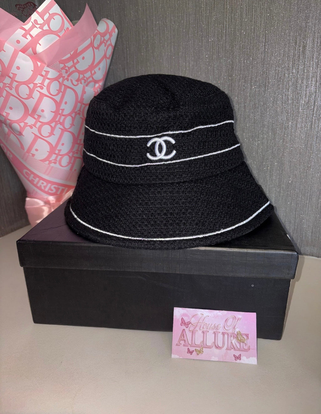 Black CC Bucket Hat (PRE ORDER)