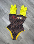 Yellow Ruffle FF Swimsuit (PRE ORDER)