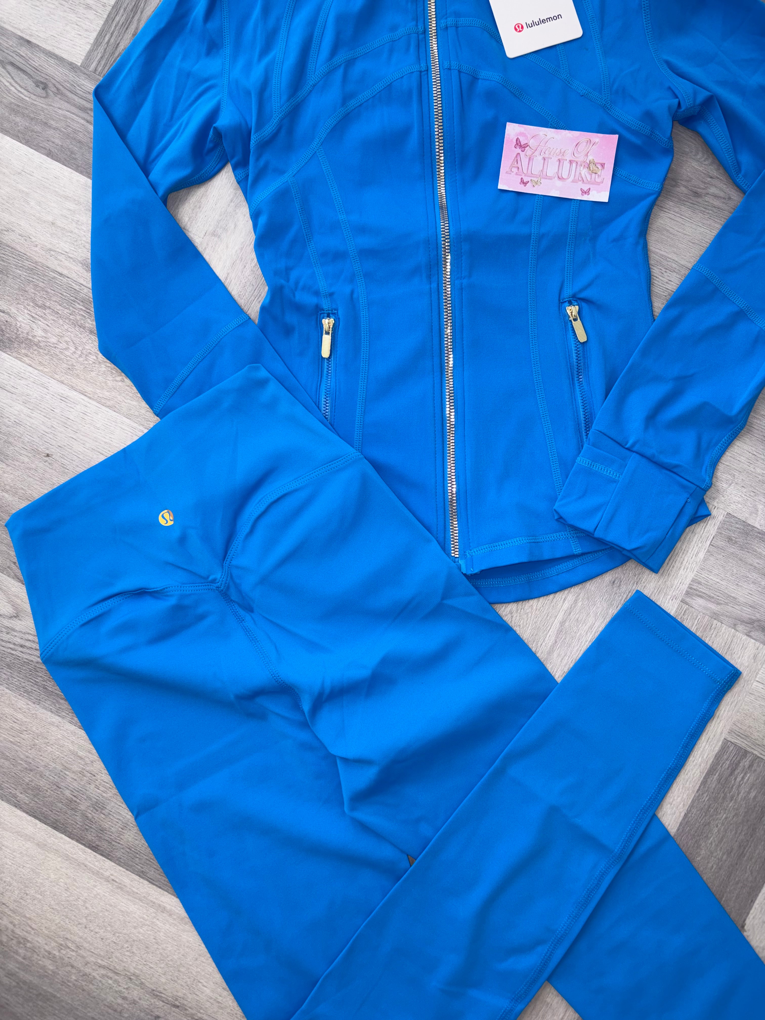 Blue LULU Gold Leggings Set (PRE ORDER)