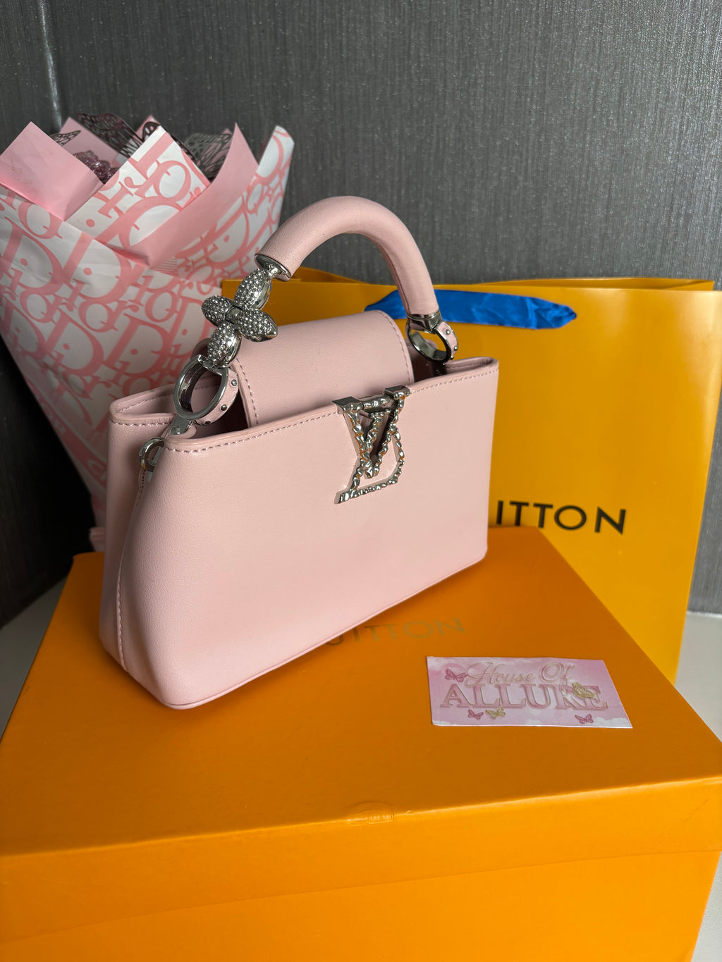Pink and Silver Bag (IN STOCK)