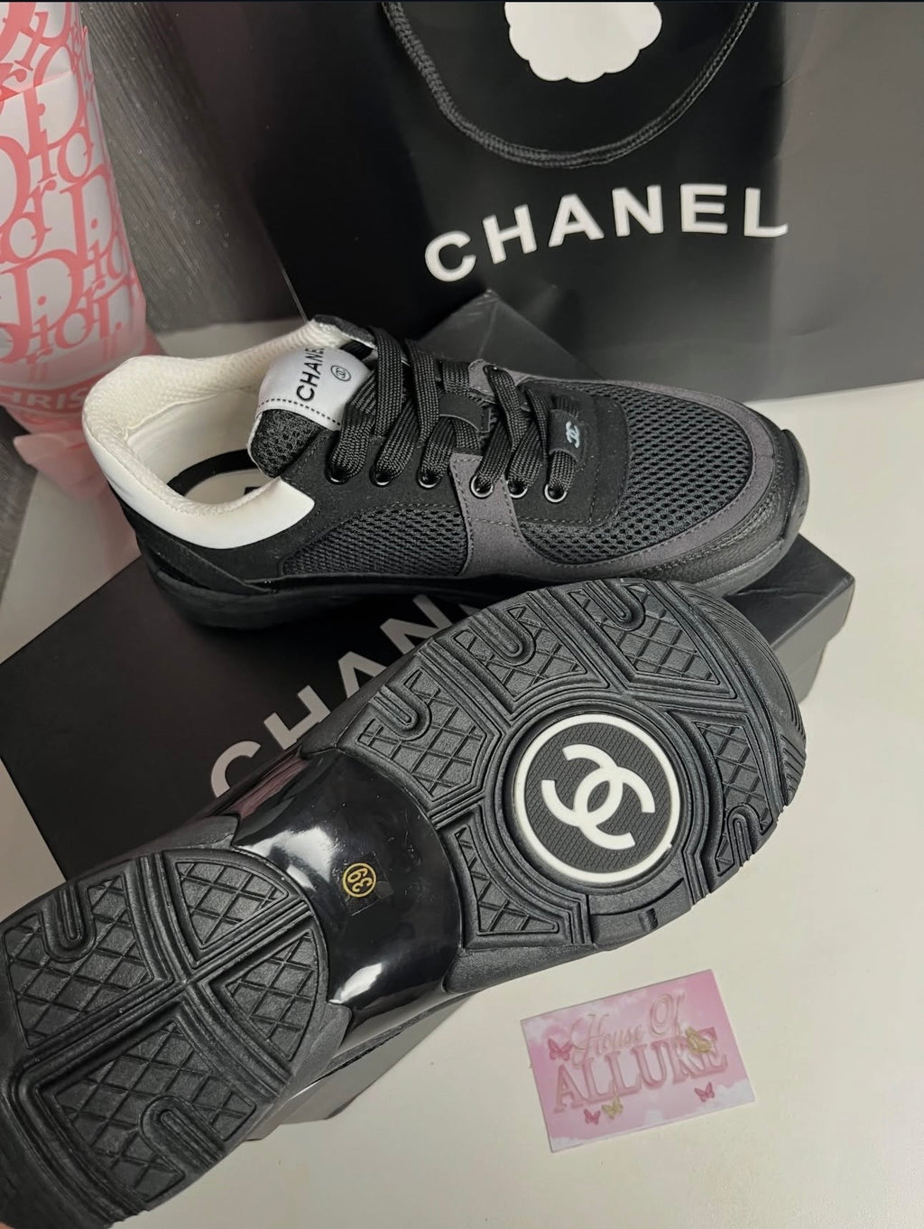 Black and White CC Trainers (PRE ORDER)