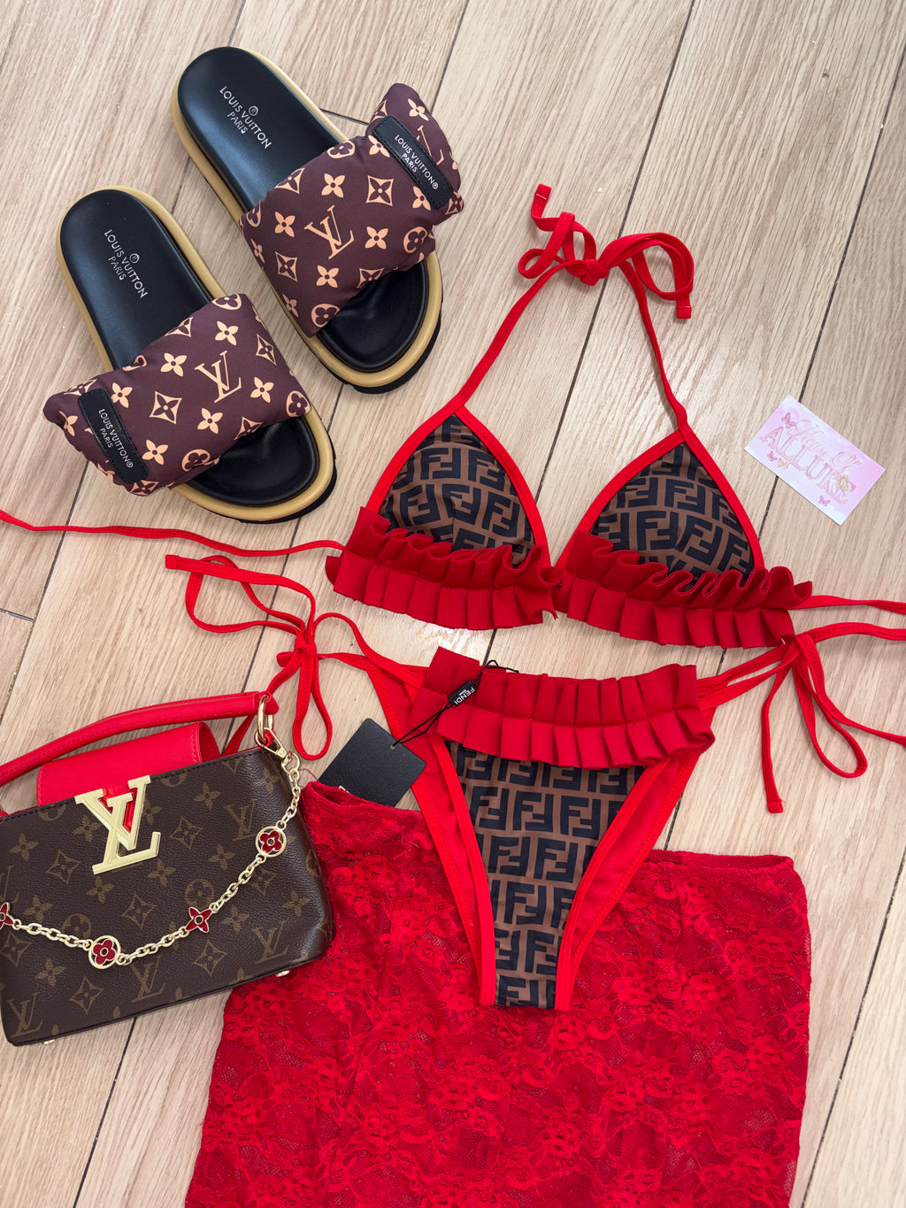 Red Ruffle F Bikini (PRE ORDER)