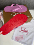 Pink L Studded Flip Flops (PRE ORDER)