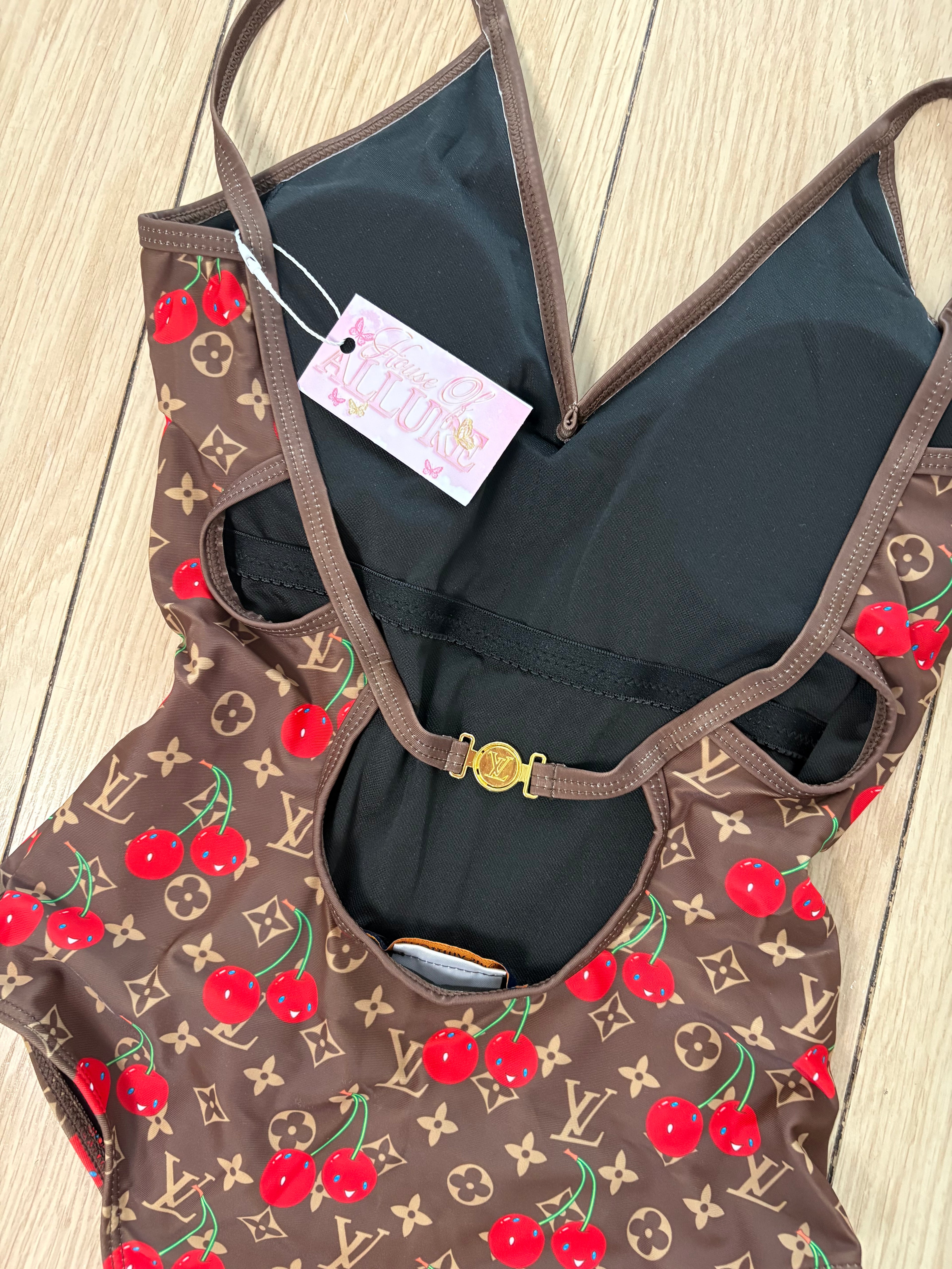 Brown Cherry Swimsuit (PRE ORDER)