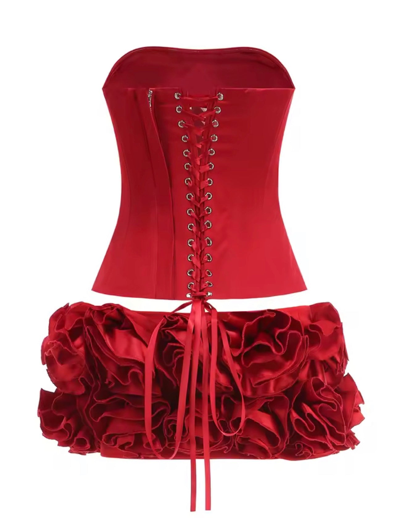 Red ‘PRISCILLA’ Two piece set (PRE ORDER)