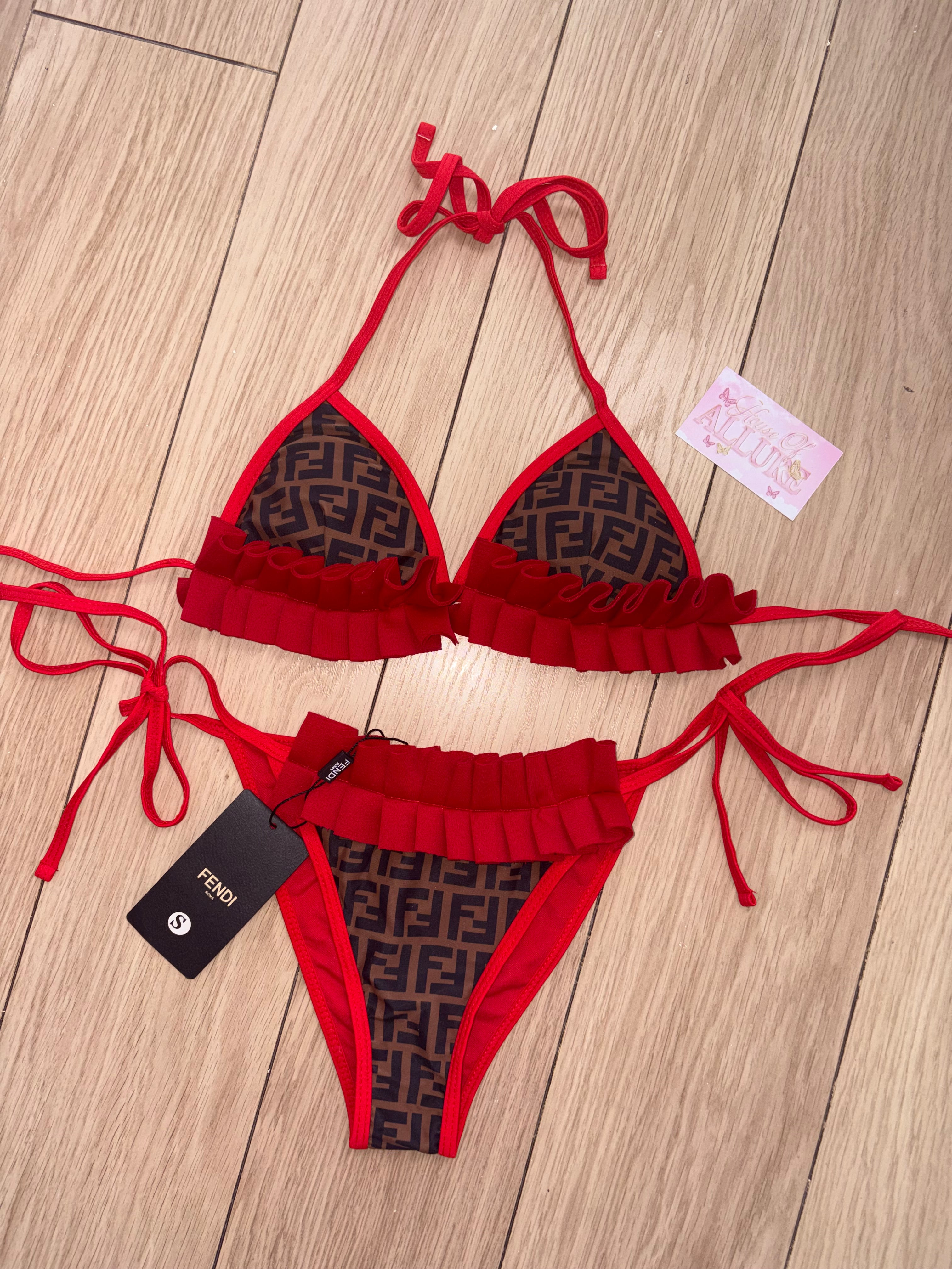 Red Ruffle F Bikini (PRE ORDER)