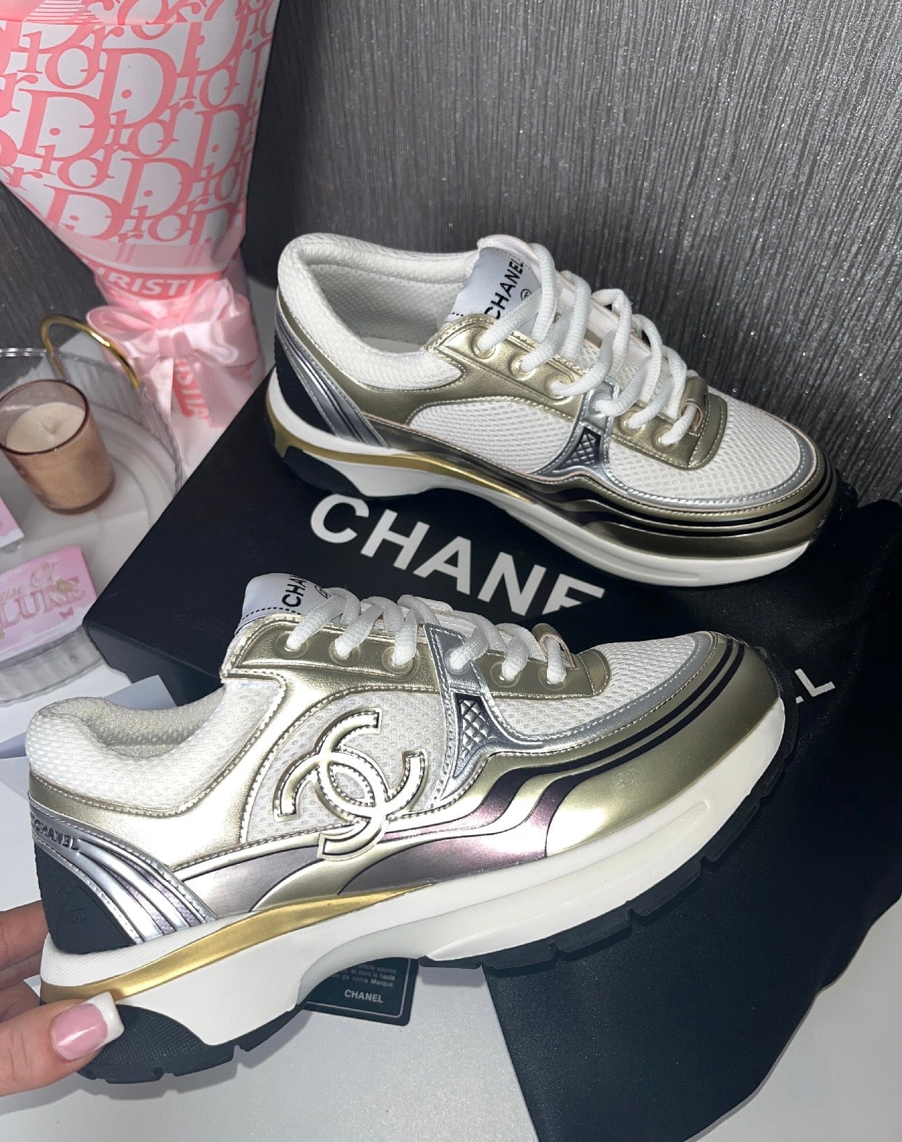 Gold CC Runner Trainers (PRE ORDER)