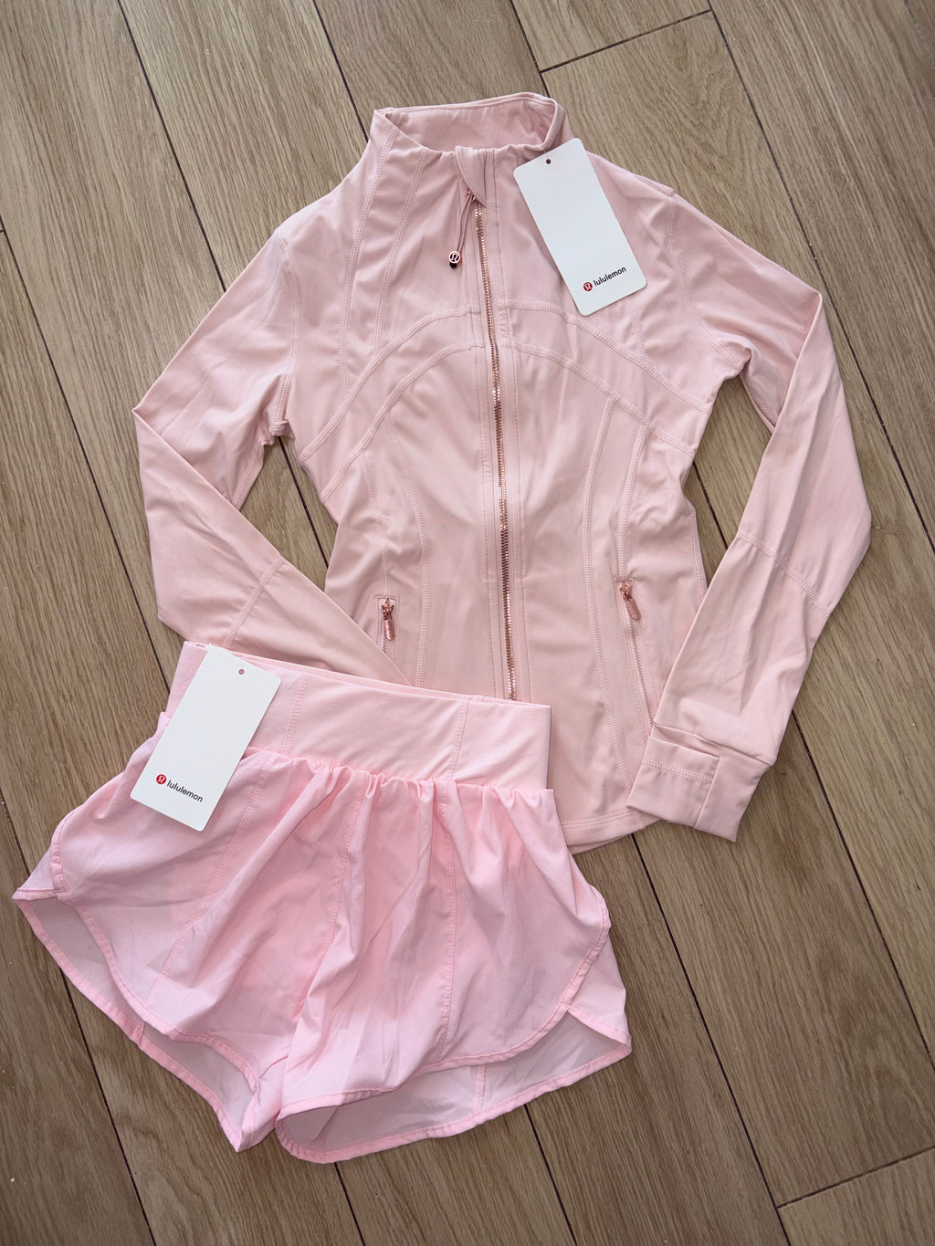 Light Pink Shorts LULU Set (PRE ORDER)