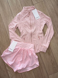 Light Pink Shorts LULU Set (PRE ORDER)