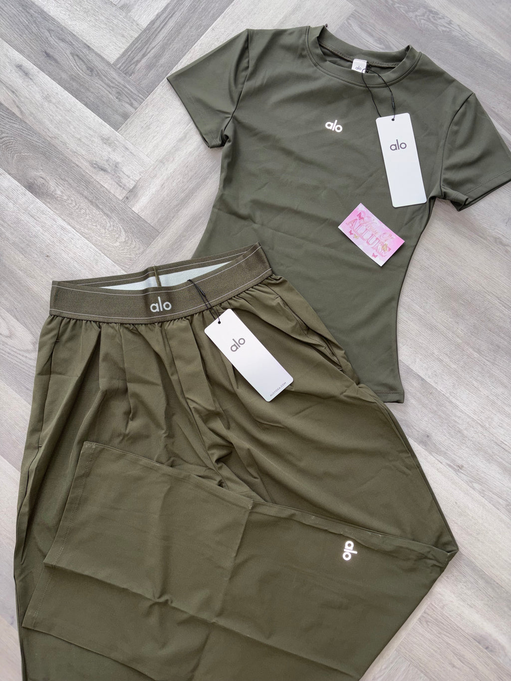 Khaki A Trouser Set (PRE ORDER)