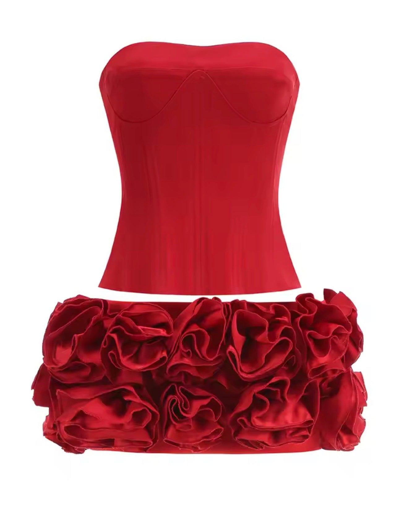 Red ‘PRISCILLA’ Two piece set (PRE ORDER)