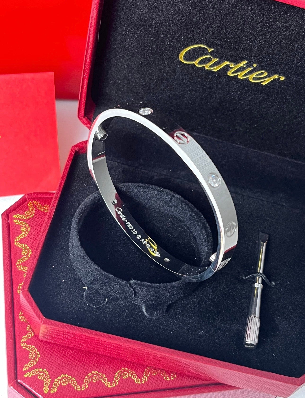 Silver C Diamanté Bracelet (IN STOCK)