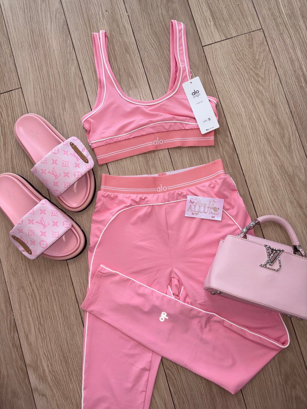 Pink A Leggings Set (PRE ORDER)