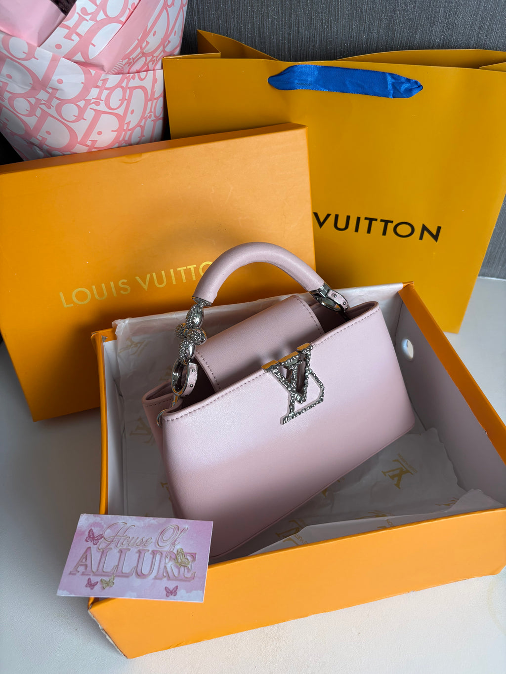 Pink and Silver Bag (IN STOCK)