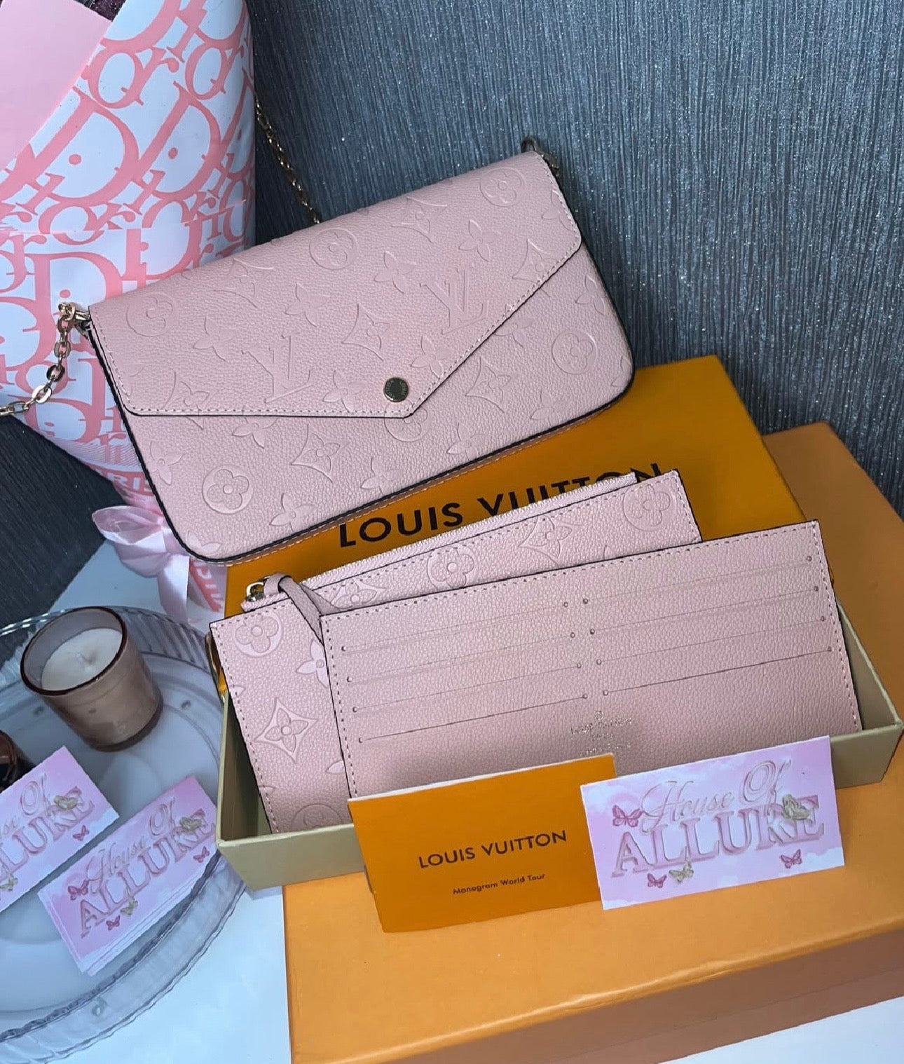 Pink 3 piece Pochette Bag (PRE ORDER)