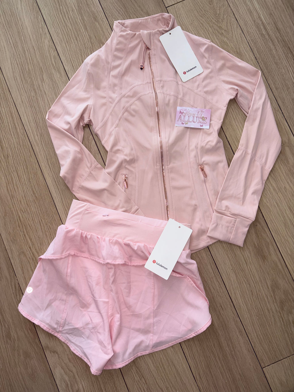 Light Pink Shorts LULU Set (PRE ORDER)
