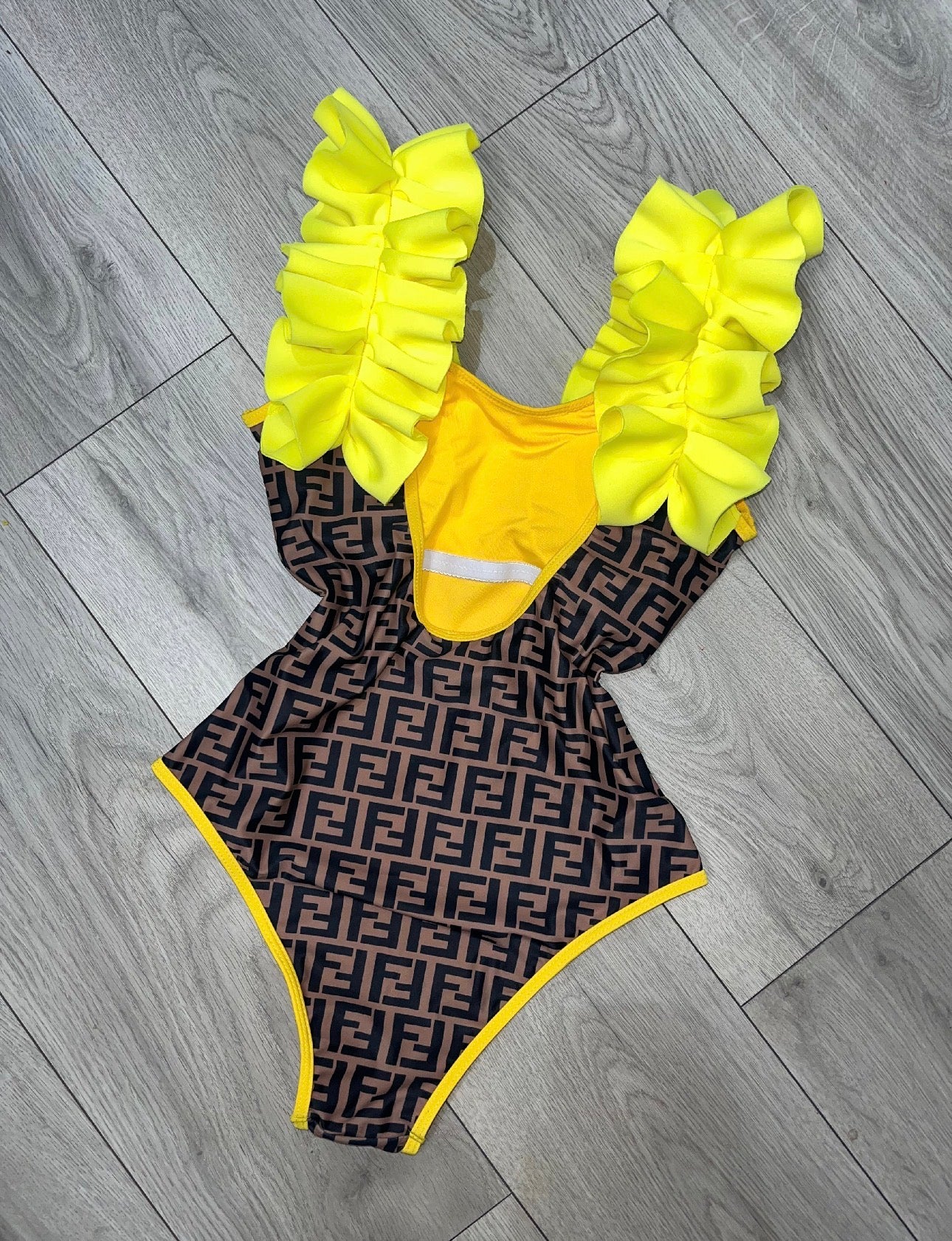 Yellow Ruffle FF Swimsuit (PRE ORDER)