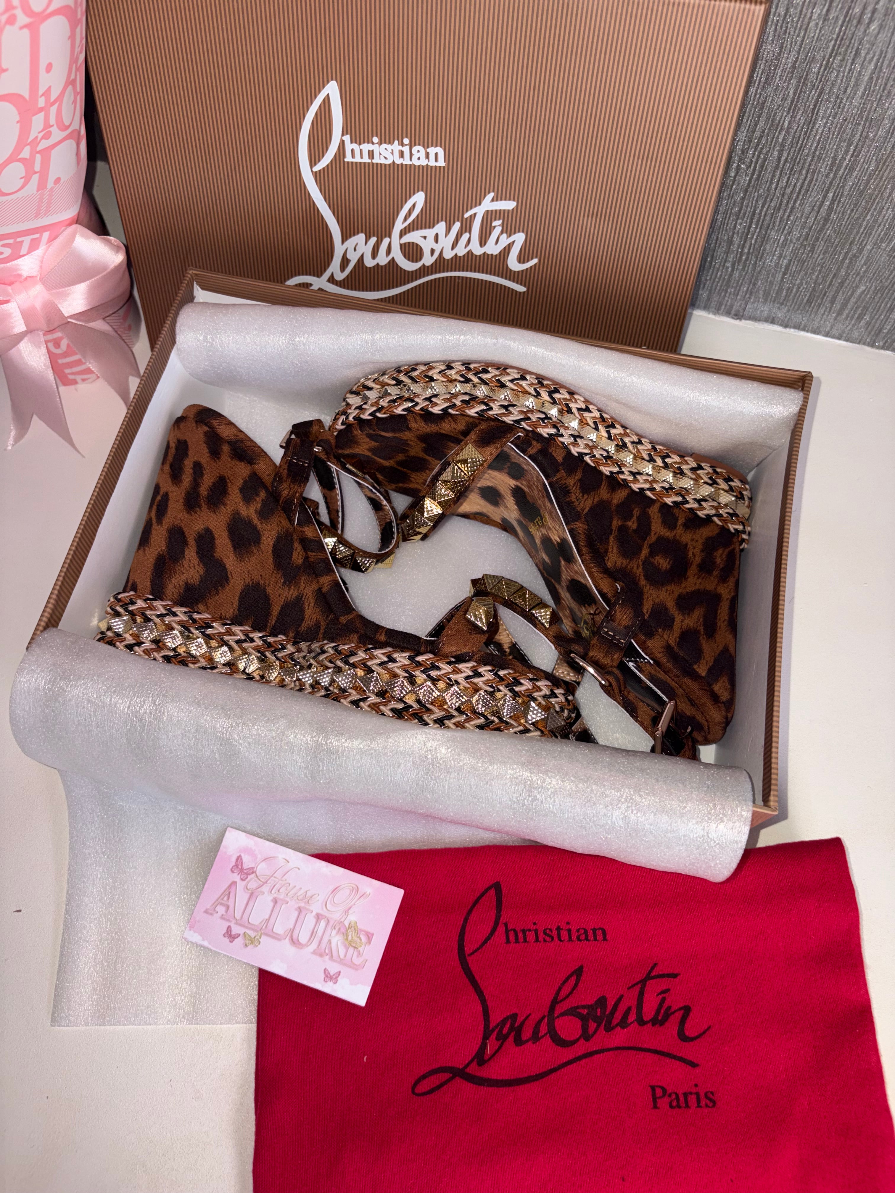 Leopard print L wedges (PRE ORDER)