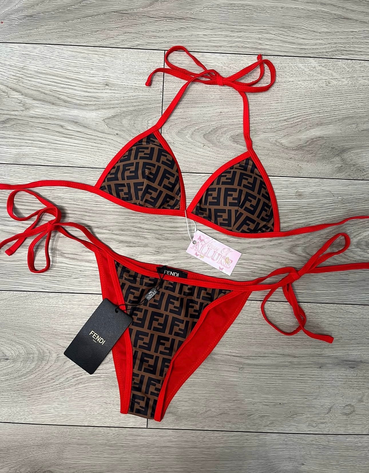 Red and Brown FF Bikini (PRE ORDER)